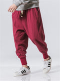 Comfort Drawstring Banded Ankle Linen Pants