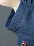 Solid Color 3/4 Sleeve Comfy Denim Dresses