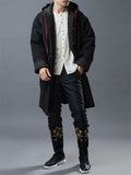 Old Casual Special Buttons Long Coats For Men