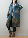 Women's Printed Mid-length Trench Jacket