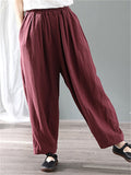 Spring Summer Large-size Retro Women's Harem Pants