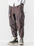 Loose Solid Color Ankle Banded Pants