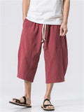 Chinese Style Loose Linen Harem Pants