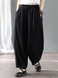 Spring Summer Large-size Retro Women's Harem Pants