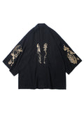 Men's Cool Dragons Embroidered Linen Jacket