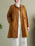 Ladies Cargo Fashionable Cool Large Size Relaxed Long Jackets In Stock