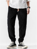 Men's Fashion Skinny Corduroy Pants for Autumn Winter