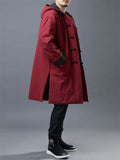 Old Casual Special Buttons Long Coats For Men