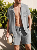 Men's Comfy Summer Linen Sets for Beaches