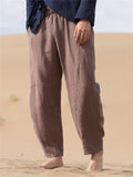 Plus Size Cotton Linen Casual Harem Men's Pants