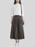 Summer Breathable Simple Medium Long Women's Skirts