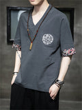 Hanfu Embroidered Loose New Design Men's Shirts