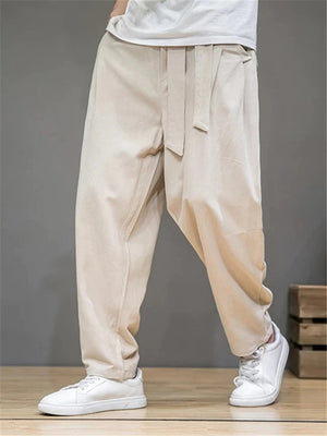 Men Elastic Waist Casual Loose Pants