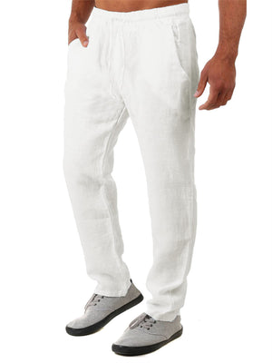 Men's Summer Hip Hop Breathable Cotton Linen Pants