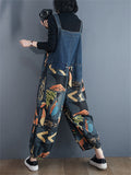 High Waist Autumn Overall Wide Leg Women's Jumpsuits