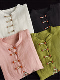 Comfy Embroidered National Style Ladies Shirts