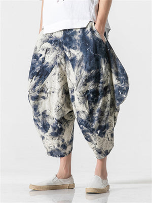 Floral Cropped Pants Fashion Bloomers