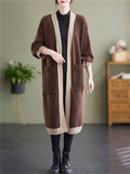 Large Size Autumn Winter Cozy Cardigan Sweater Women's Jackets