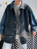 Men's Trending Men's Loose Denim Lapel Cool Street Jackets