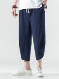 Trendy Comfy Solid Color Pants With Pockets