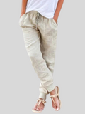 Women's Comfort Drawstring Linen Pants