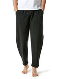 Men's Spring Autumn Lightweight Homewear Linen Pants