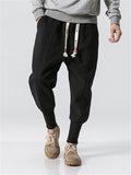 Winter Drawstring Thick Ankle-Banded Pants