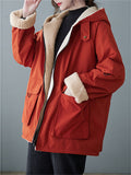 Women's Mid Length Winter Lamb Cashmere Warm Thickened Jackets