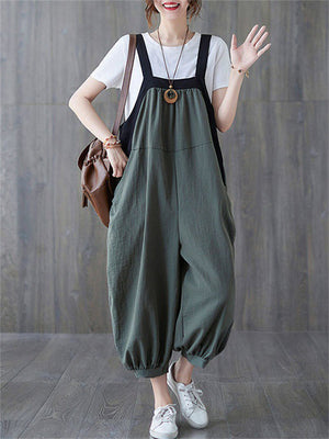 Solid Color Summer Large Size Popular Jumpsuits For Women