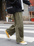 Trendy Casual Loose-fitting Men's Corduroy Pants