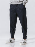 Men's Japanese Style Casual Straight Cargo Pants