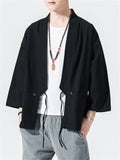 Cissot Casual Loose Comfy Kimono Shirts for Men