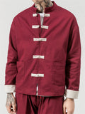 Cool Linen Traditional Tang Style Fashion Jacket