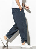 Comfort Casual Striped Linen Pants for Men