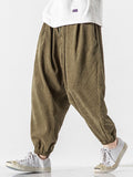 Men Corduroy Harem Pants