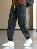 Stylish Male Large Size Hip Hop Straight Leg Jeans