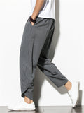 Comfort Casual Striped Linen Pants for Men