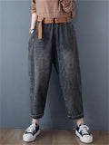 Plus Size Spring Autumn Casual Vogue Long Jeans