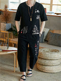 Summer Chinese Style Linen Cotton Fashion Men's Outfits