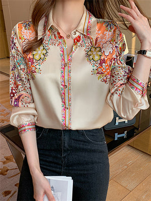 Women's New Elegant Chiffon Autumn Shirts