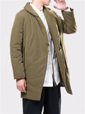 Men's Winter Warm Vintage Midi Coat