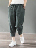 Vertical Stripe Summer Girls Hip Pants