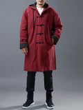 Old Casual Special Buttons Long Coats For Men