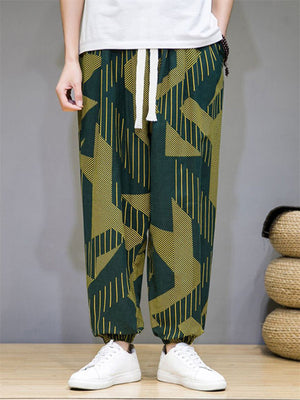 Casual Printed Men's Harem Pants