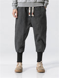 Winter Drawstring Thick Ankle-Banded Pants