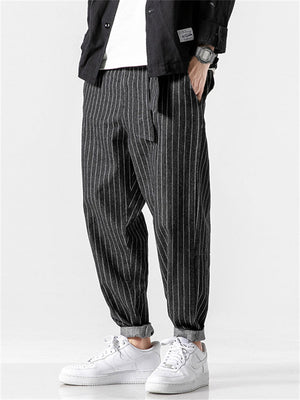 Men's Japanese Style Stripe Jeans