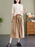 Relaxed Casual Cropped Ladies Pants On Sale