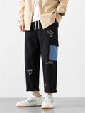 Japanese Style Cute Printed Loose Men's Pants