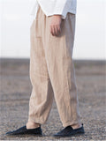 Plus Size Cotton Linen Casual Harem Men's Pants