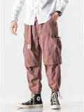 Loose Solid Color Ankle Banded Pants